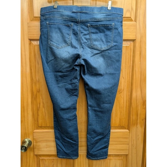 No Boundaries Women's XL Blue Denim Jeggings Leggings Pullon Spandex Stretch - Picture 2 of 7